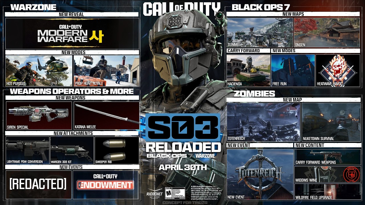 FULL Black Ops 7 Season 3 Reloaded Update & Download! (New Crossover Events, Content, & MORE!)