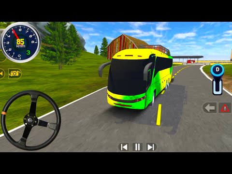 Coach Bus Offroad Driving 2025 - Real Uphill Bus Drive Simulator 3D - Android Gameplay