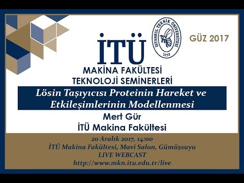 Mert Gür - "Lösin Taşıyıcısı Proteinin Hareket ve Etkileşimlerinin Modellenmesi"