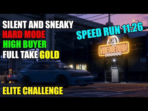 World Record?, Silent & Sneaky Speed Run Gold Full Take High Buyer 11:26 | GTA Online Diamond Casino