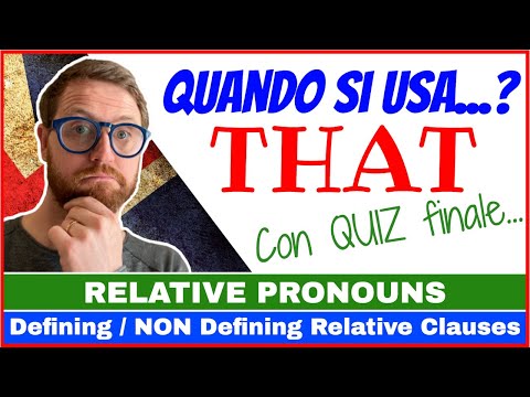 Relative Pronouns, Defining and NON defining Relative Clauses