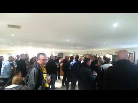 Stockport fans in Leamington FC clubhouse 181014