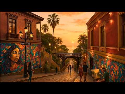 Barranco Lima Peru 2025 4K 🇵🇪 | Distrito bohemio, arte urbano y atardecer junto al mar