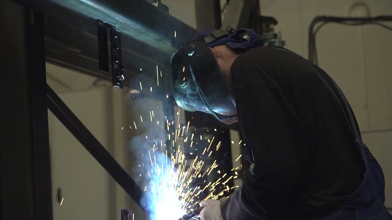 See the welding process