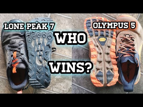 Altra Olympus 5 Vs Lone Peak 7 Trail Shoe Comparison