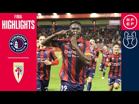 RESUMEN | Copa Federación (Final) CD Extremadura 2-1 SD Compostela