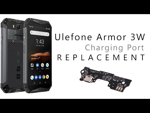 Ulefone ARMOR 3W Charging Connector Mic Replacement Tutorial / Wymiana złącza ładowania