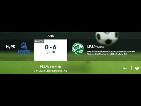 P12 Alue karsinta: HyPS - LPS/musta, 13.5.2018