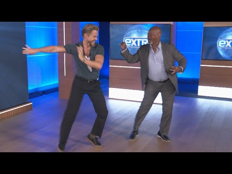 Watch Derek Hough’s ‘Extra’ Special SURPRISE from His First Dance Teacher!