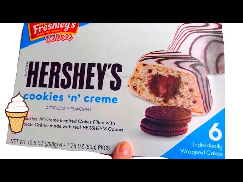 Hershey's Cookies N Crème Cup Cakes | ASMR UNBOXING | ASMR UNWRAPPING