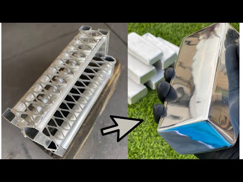 Dumpster Diving - Walkway Waste To Mirrored Bar - Trash To Treasure- ASMR Metal Melting - BigStackD