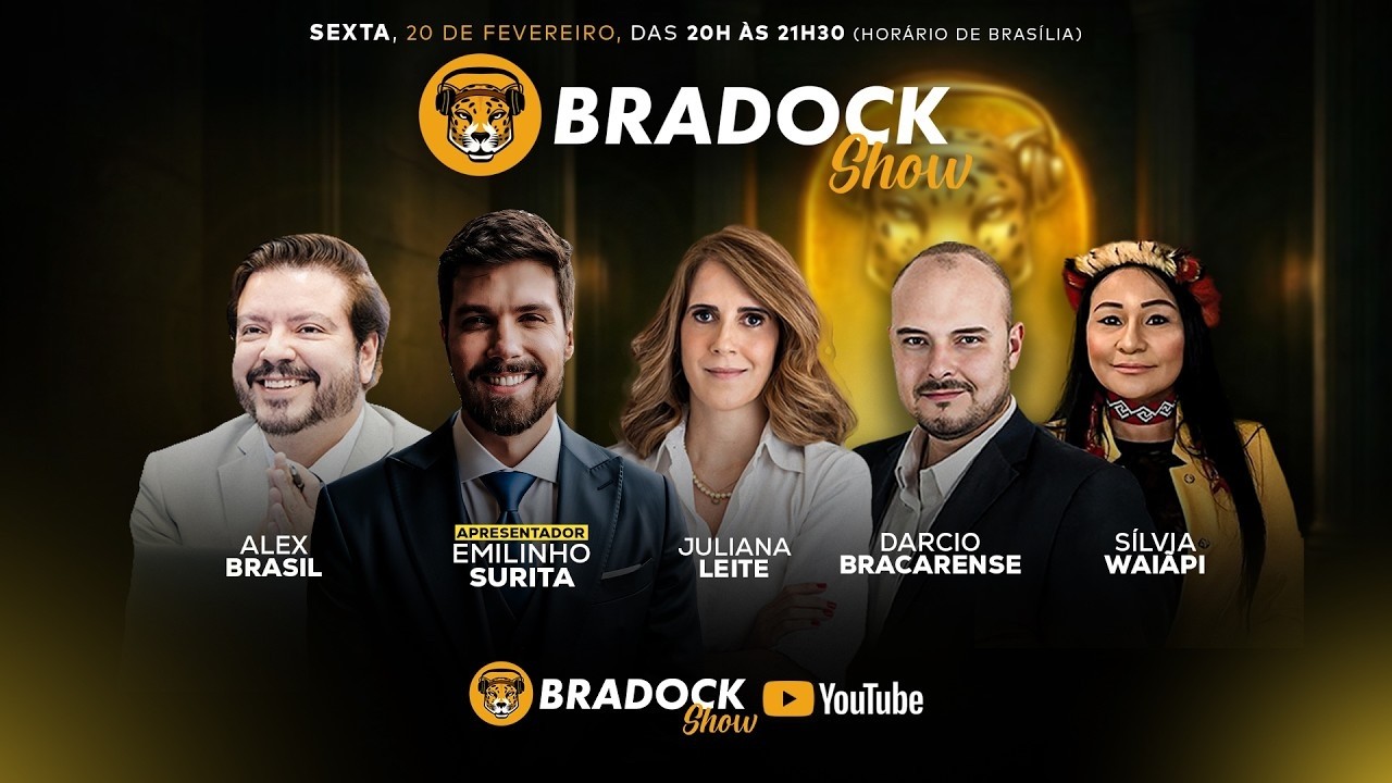 Bradock Show 20/02/26 - Emilinho, Darcio, Ju Leite, Alex Brasil e Dep. Silvia Waiãpi