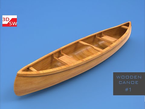 How to make wooden canoe in SolidWorks | Part 1