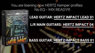 Video thumbnail for Hertz Metal Impact Kemper Profiles by Hertz Recording Studio