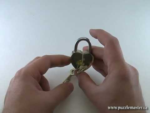 Solution for the Broken Heart - Trick Lock from Puzzle Master