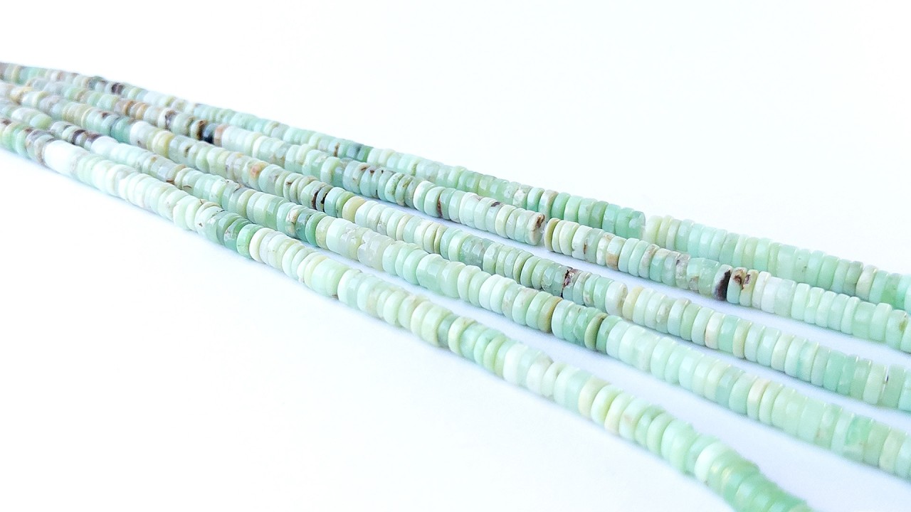 Chrysoprase | Smooth Wheels | 6.2mm Bead Size | 21cm Strand Length video