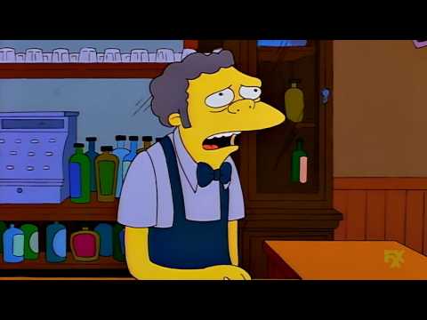 Moe: "I'm so desperately lonely" (The Simpsons)