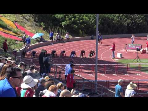 J Rubio   4/23/16 VarB 110m Hurdles (Lane 5) (2nd Place) (14.94) at OC Championships 4K