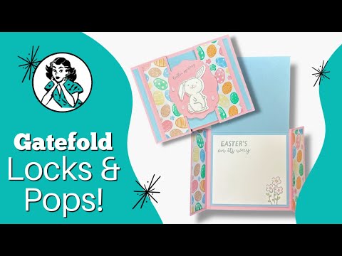 🔴 Gatefold Easter Card That Locks & Pops | One Sheet Wonder Card Tutorial