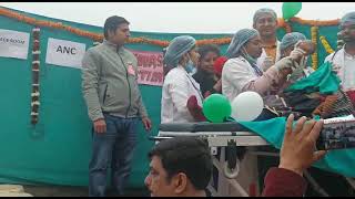 26 जनवरी 2023 को डुमरा परेड ग्राउंड में सदर अस्पताल सीतामढ़ी द्वारा निकली गई झांकी ।