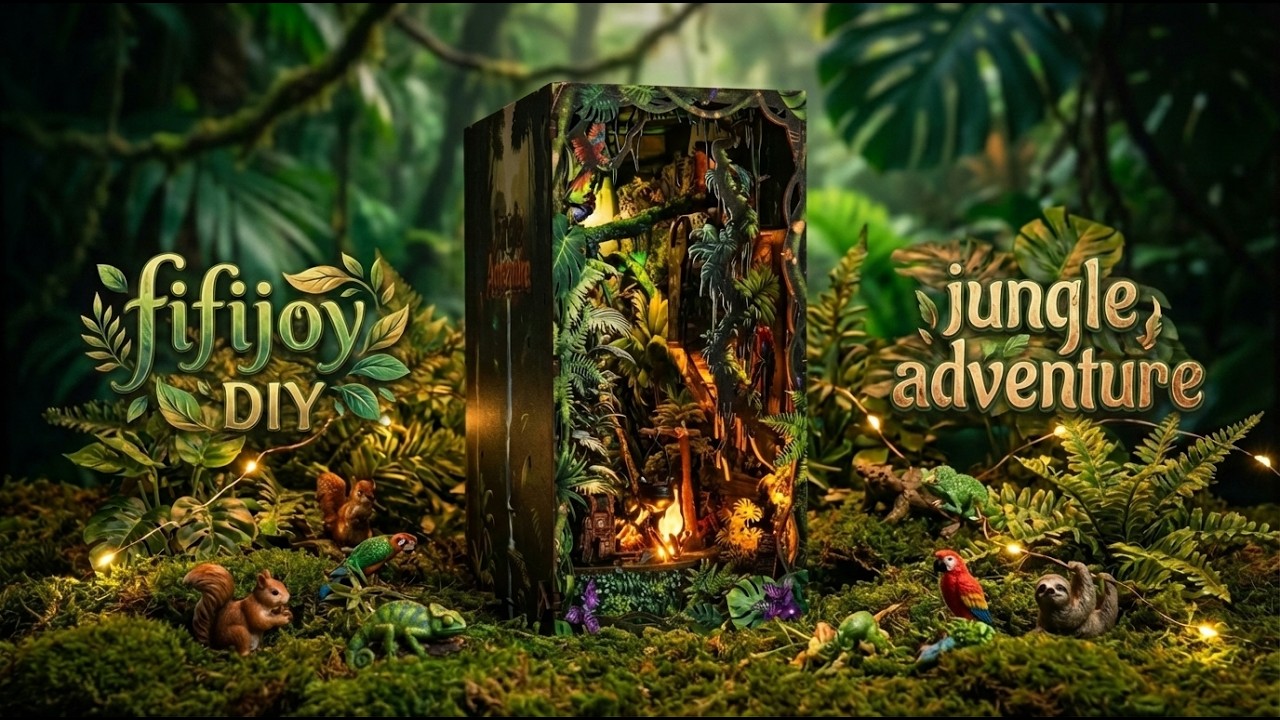 I built a "breathing" rainforest on my bookshelf 🎧🌿 | Immersive DIY & Realistic Nature ASMR