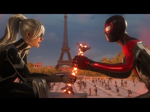 Miles Chasing Black Cat Through New York | 4k 60fps