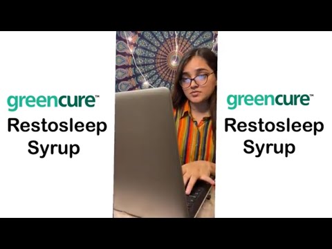 Green Cure | Restosleep Syrup - 100% Herbal Formula | Certified From The Ministry Of Ayush |