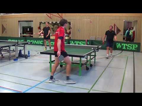 Christian Wagner Nr 1 TSV Wolfratshausen Wilhelmsdorf 20171216 B Klasse  Table Tennis Stativ