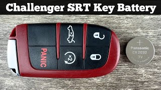 2015 - 2023 DODGE CHALLENGER Key Fob Battery Replacement - How To Change Replace Hellcat Batteries