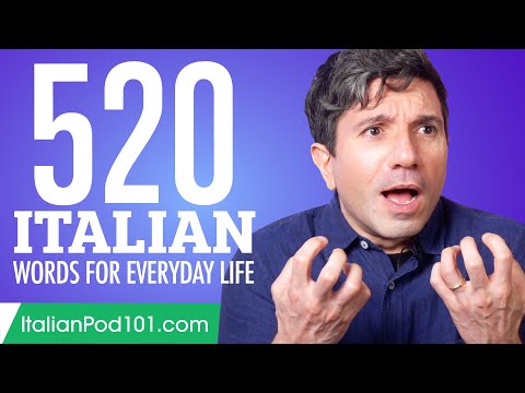 520 Italian Words for Everyday Life - Basic Vocabulary #26