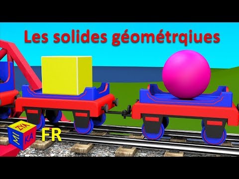 Apprenez les formes - solides géométriques en francais avec Tchou-Tchou le petit train. Dessin animé