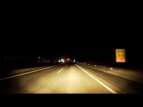 ASMR Highway Driving at Night - Chilgok-gun to Seoul in Korea (No Talking, No Music)