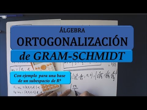 Método de ortogonalización de Gram-Schmidt