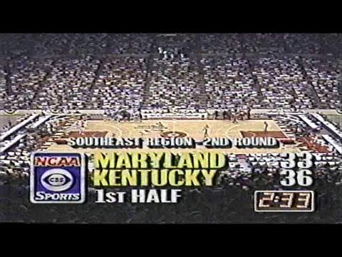 UK vs Maryland 1988 NCAA Tournament 2nd Round w/Commercials WHAS 11 Louisville KY