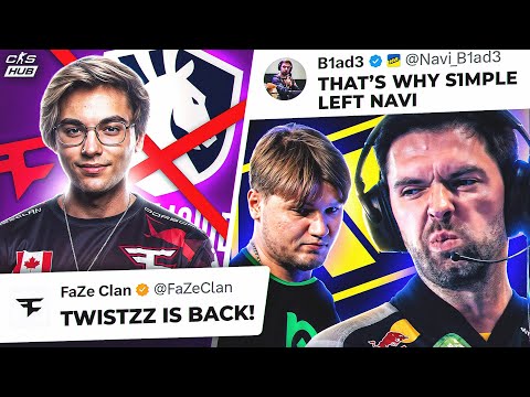 TWISTZZ RETURNS TO FAZE! WHO WILL HE REPLACE? WHY S1MPLE LEFT NAVI? CS NEWS, FISSURE @cs2newshub​