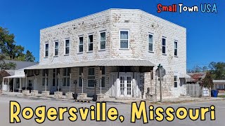 Driving Around Small Town Rogersville, MO: Frisco Train Caboose, Old Buildings & Victorian Houses