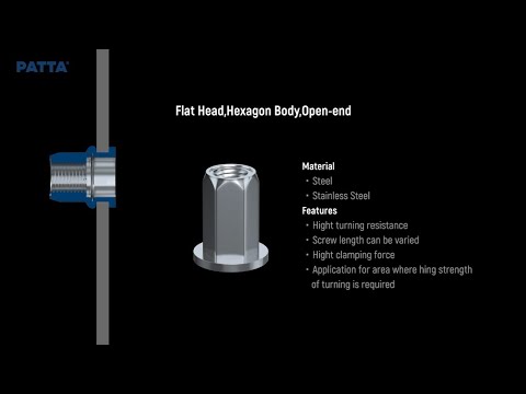 Cabeça Plana / Corpo Hexagonal / Ponta Aberta