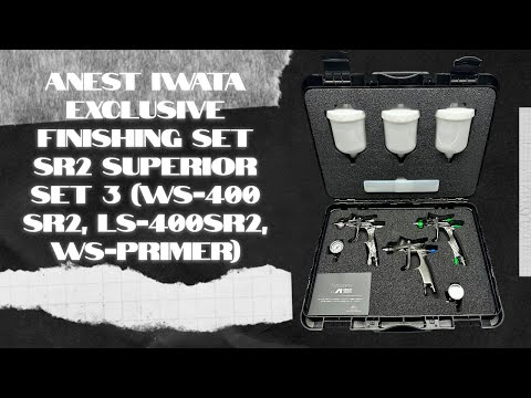 Anest Iwata Exclusive Finishing Set SR2 Superior Set 3 WS 400 SR2, LS 400SR2, WS PRIMER.