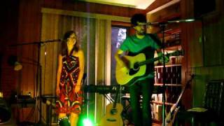 music & waffle night - pris & chey sing "little darlin"