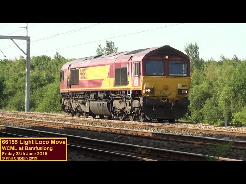 66155 Light Engine at Bamfurlong - 28th June 2019