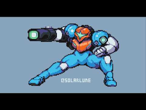 Metroid Dread Fan-Art Pixel Process