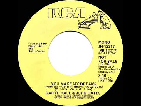 1981 Daryl Hall & John Oates - You Make My Dreams (mono radio promo 45)