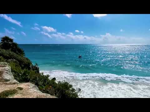 Waves on Saona Island - Relaxing Beach Sounds of the Caribbean Sea For Study, Meditation and Sleep