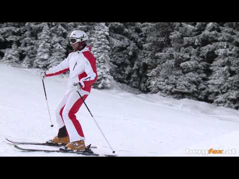 Skifahren lernen | Schneepflug zum Bremsen | Pflugbogen um mit den Skieren erste Kurven zu fahren
