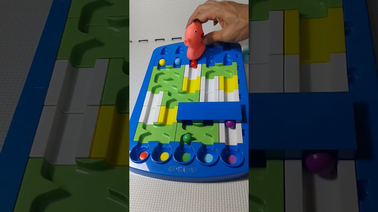 Marble Run ASMR ☆☆♫ Marble Rolling & Color Ball ♡▨◯_ ▷     #Shorts