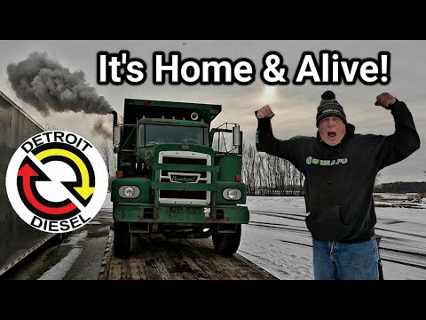 Unloading The Brockway.   1st Cold Start Home