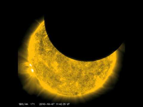 SDO observes its first lunar transit
