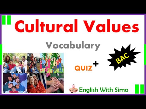 2-BAC Vocabulary: Cultural Values and Issues - English With Simo