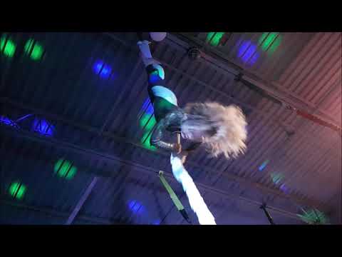 Aerial Silk Performance by 9 y.o. girl