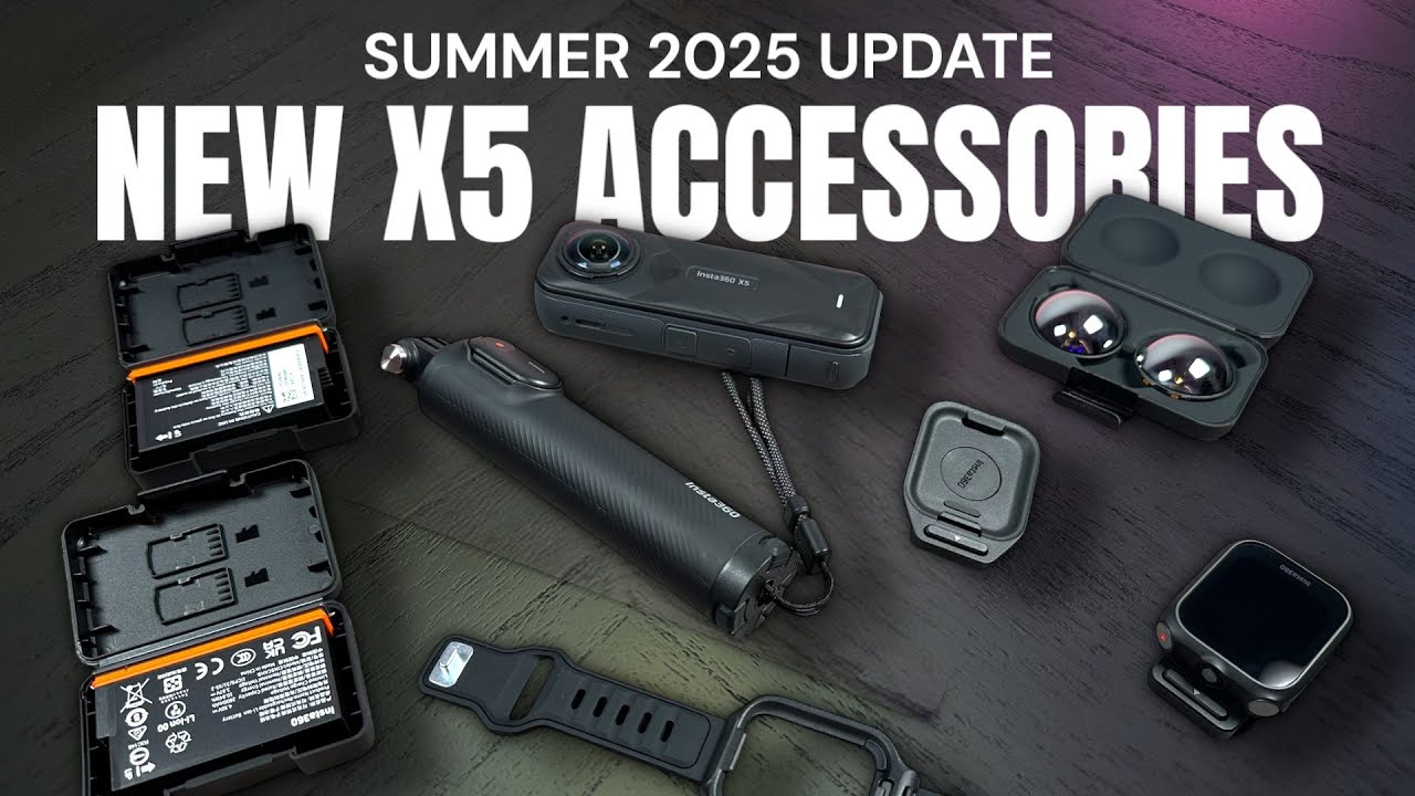 NEW Insta360 X5 Accessories - GPS Preview Remote with Microphone, ND Filters and More